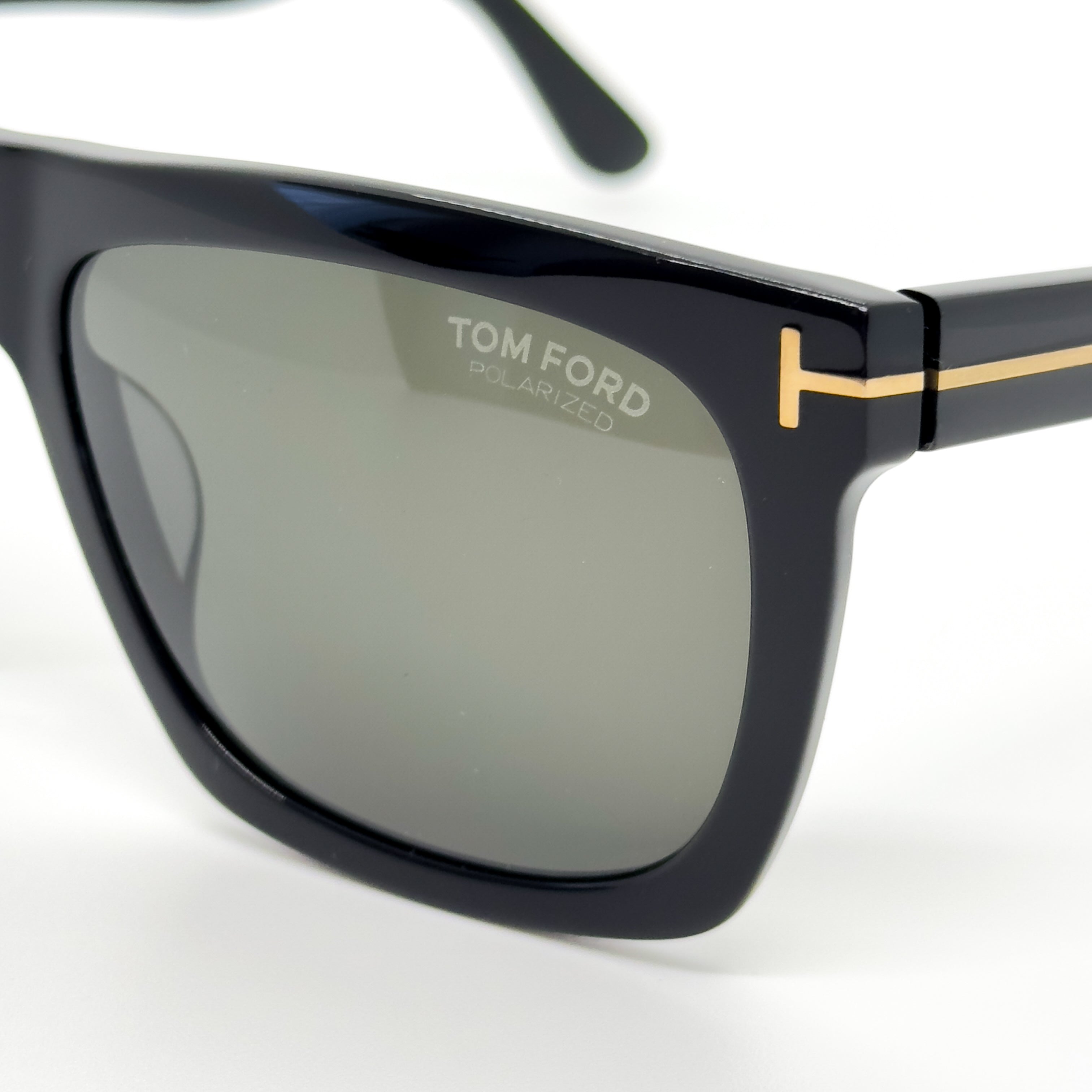 トムフォード サングラス TF513 ブラック ブルー 偏光レンズ - 小物