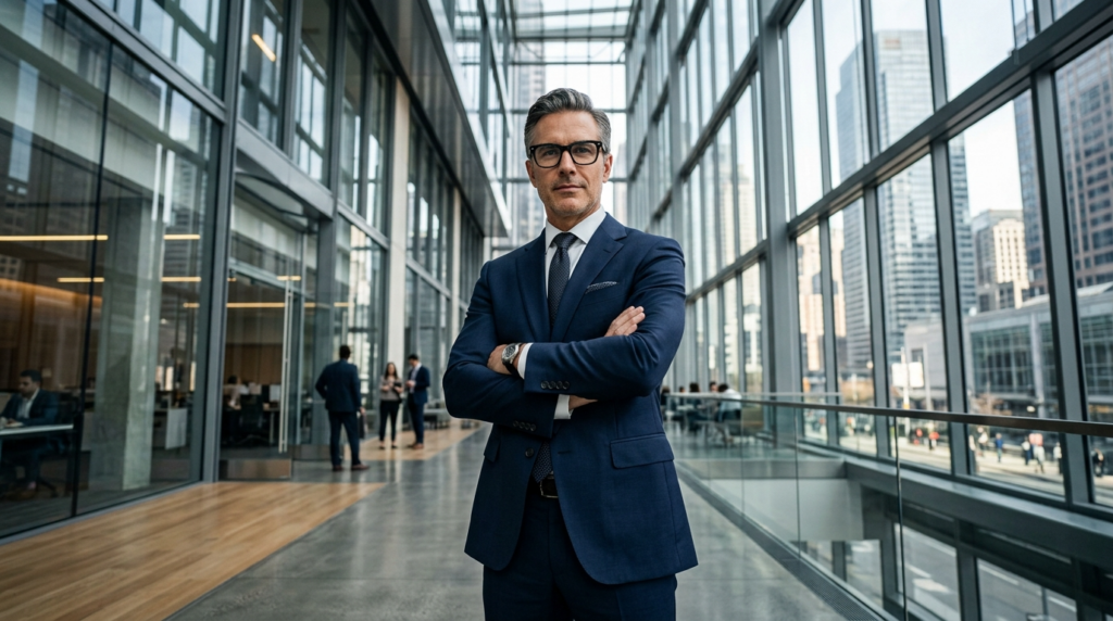 ビジネスマンメガネ