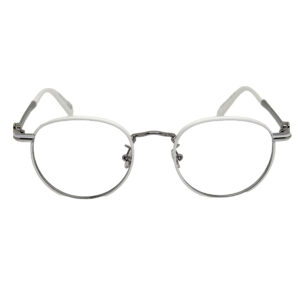 [MONCLER]モンクレール メガネ ML5204H ホワイト Oval デモレンズ